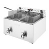 Električna dvostruka friteza s timerom - 2 x 8 L - Buffalo