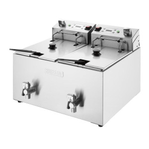 Električna dvostruka friteza s timerom - 2 x 8 L - Buffalo