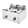 Električna dvostruka friteza s timerom - 2 x 8 L - Buffalo