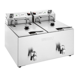 Električna dvostruka friteza s timerom - 2 x 8 L - Buffalo