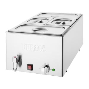 Bain-Marie s slavinom za pražnjenje i GN posudama