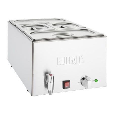 Bain-Marie s slavinom za pražnjenje i GN posudama