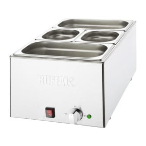 Bain-Marie Avec Bacs - 2 x GN 1/3 et 2 x GN 1/6 - Buffalo
