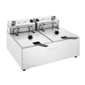 Električna dvostruka friteza s timerom - 2 x 5 L - Buffalo