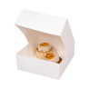 White Cardboard Pastry Box - 29 x 29 cm - Pack of 50 - FourniResto