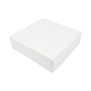 Bijela kartonska kutija za kolače - 29 x 29 cm - Paket od 50 - FourniResto