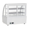 White Countertop Refrigerated Display Case - 2 Shelves - 100 L - Polar
