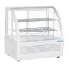 White Countertop Refrigerated Display Case - 2 Shelves - 100 L - Polar