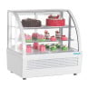 Vitrine Réfrigérée de Comptoir Blanche - 2 Etagères - 100 L - Polar