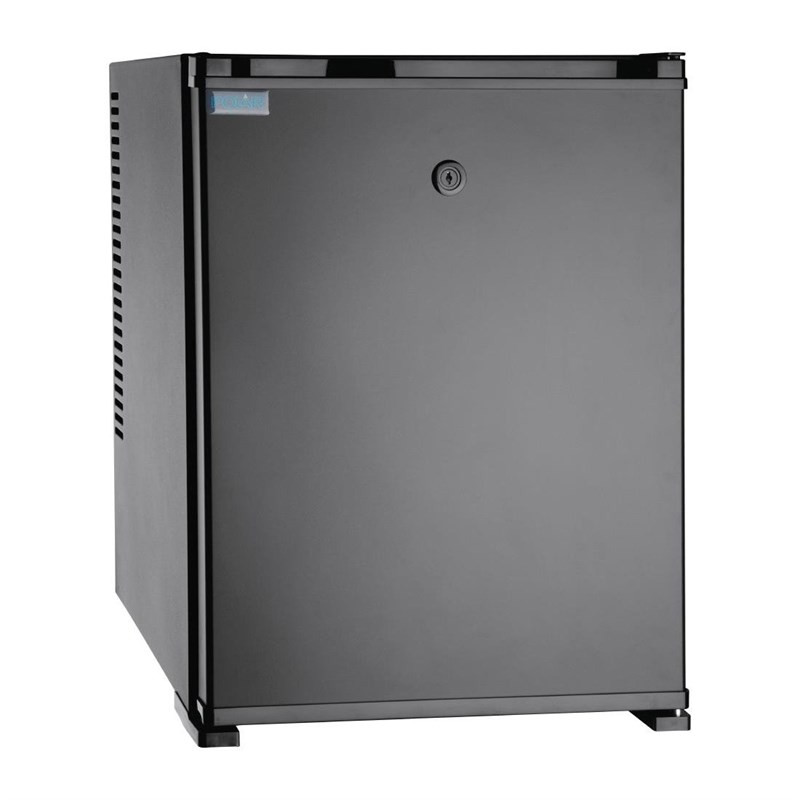 Mini Fridge Bar with Full Black Door for Hotel Room - 29 L - Polar