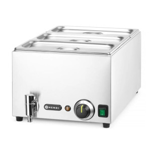 Bain-Marie s odvodnim ventilom - 3 GN 1/3 - HENDI