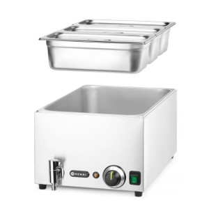Bain-Marie s odvodnim ventilom - 3 GN 1/3 - HENDI