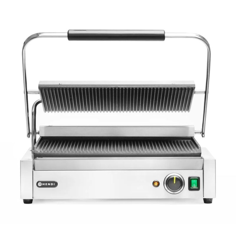 Grill de Contact Panini XL - Rebrasta Ploča - HENDI Grill de Contact Panini XL - Rebrasta Ploča - HENDI