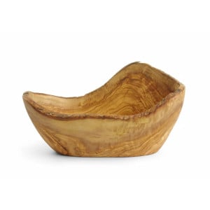 Bol Dekorativni od Maslinovog Drveta - 300 x 190 mm - HENDI