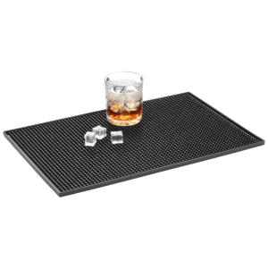 Crna gumena prostirka za bar - 300x150 mm