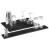 Crna gumena prostirka za bar - 300x150 mm