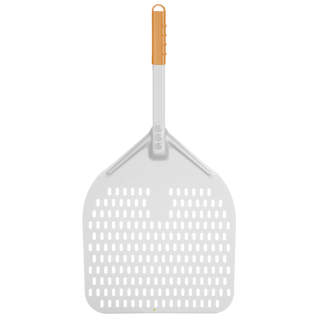 Perforirana kvadratna lopatica za pizzu s kratkom drškom - 300x660 mm