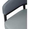 Plave PVC stolice Meridian - Set od 2 komada