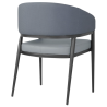 Plave PVC stolice Meridian - Set od 2 komada