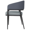 Plave PVC stolice Meridian - Set od 2 komada