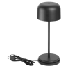 Stolna lampa s okruglim sjenilom Lucca crna - 200 mm