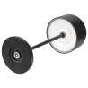 Stolna lampa s okruglim sjenilom Lucca crna - 200 mm