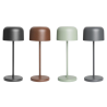 Stolna lampa s okruglim sjenilom Lucca crna - 200 mm