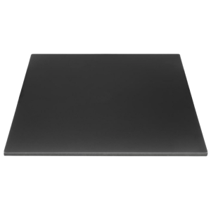 Kvadratna mat crna ploča stola - 700 mm