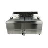 Profesionalna friteza s ispusnim ventilom - 25 L - CombiSteel