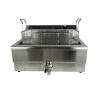 Friteuse Professionnelle avec Vanne de Vidange - 25 L - CombiSteel