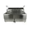Profesionalna friteza s ispusnim ventilom - 25 L - CombiSteel