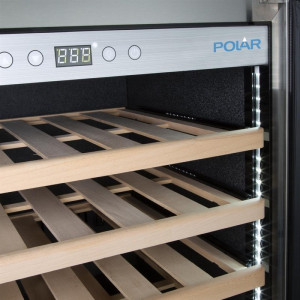 Rashlađivač vina ispod pulta inox - 118 L