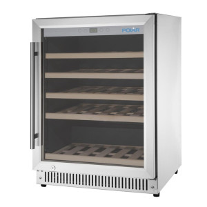 Rashlađivač vina ispod pulta inox - 118 L