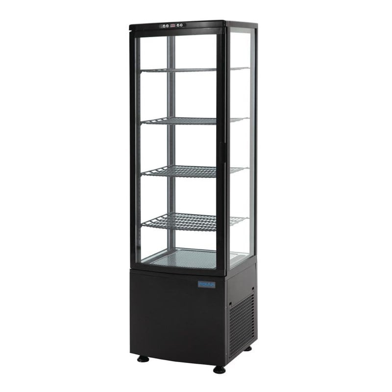 Vitrine Hladnjak - Zakrivljena Vrata - Crna Serija C 235 L