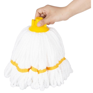 Mop Glava od Mikrovlakana s Žutom Trakom - 0,15 kg