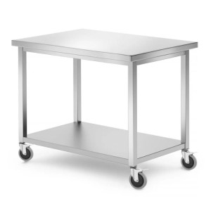Mobilni stol s policom na vijak - 1000x700 mm - HENDI
