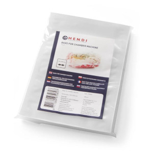 Glatke vakuumske vrećice za stroj za pakiranje 200 x 140 mm - Paket od 100 - HENDI