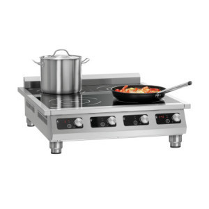 Indukcijska ploča s 4 plamenika - 14000 W