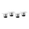 Jeu de Pieds pour Table Réfrigérée avec Soubassement - Lot de 4