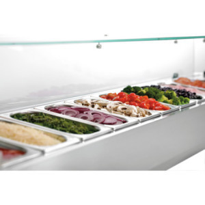 Saladette Hladnjak za postavljanje - 10 x GN 1/4