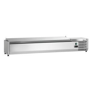 Saladette Hladnjak za postavljanje Inox - 7 x GN 1/4