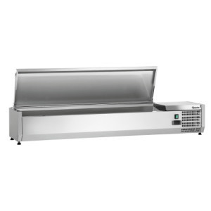Saladette Hladnjak za postavljanje Inox - 7 x GN 1/4