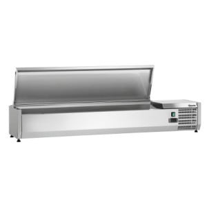 Saladette Réfrigérée à Poser Inox - 7 x GN 1/4
