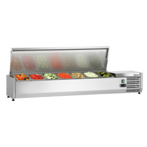 Saladette Hladnjak za postavljanje Inox - 7 x GN 1/4
