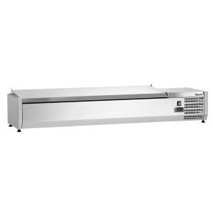 Saladette Hladnjak za postavljanje Inox - 5 x GN 1/3 + 1 x GN 1/2