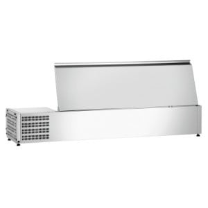 Saladette Hladnjak za postavljanje Inox - 5 x GN 1/3 + 1 x GN 1/2