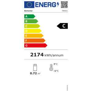 Vitrine Hladnjak za Postavljanje - 177 L