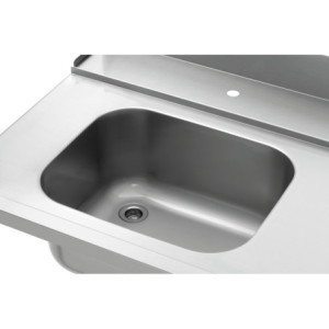 Stol za sortiranje s umivaonikom i rupom - L 1495 x P 730 mm - Bartscher
