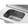 Table de Tri avec Evier et Un Trou - L 1495 x P 730 mm - Bartscher