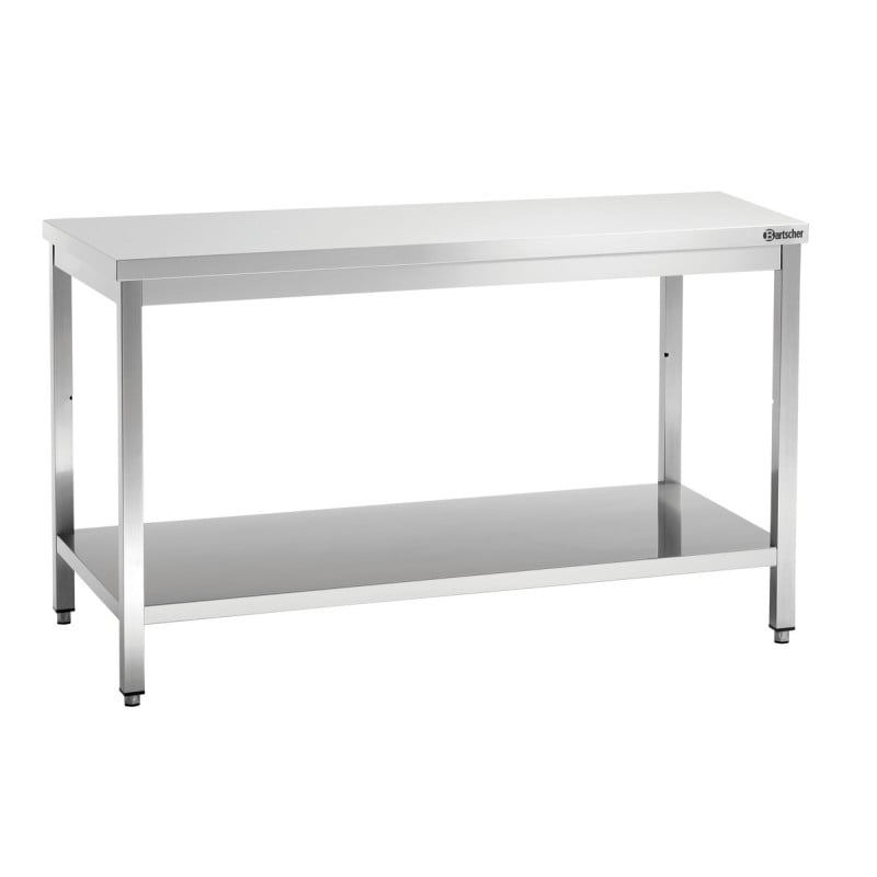 Table de Travail Inox avec Etagère Basse - P 700 mm - L 1600 mm - Bartscher Table de Travail Inox avec Etagère Basse - P 700 mm - L 1600 mm - Bartscher